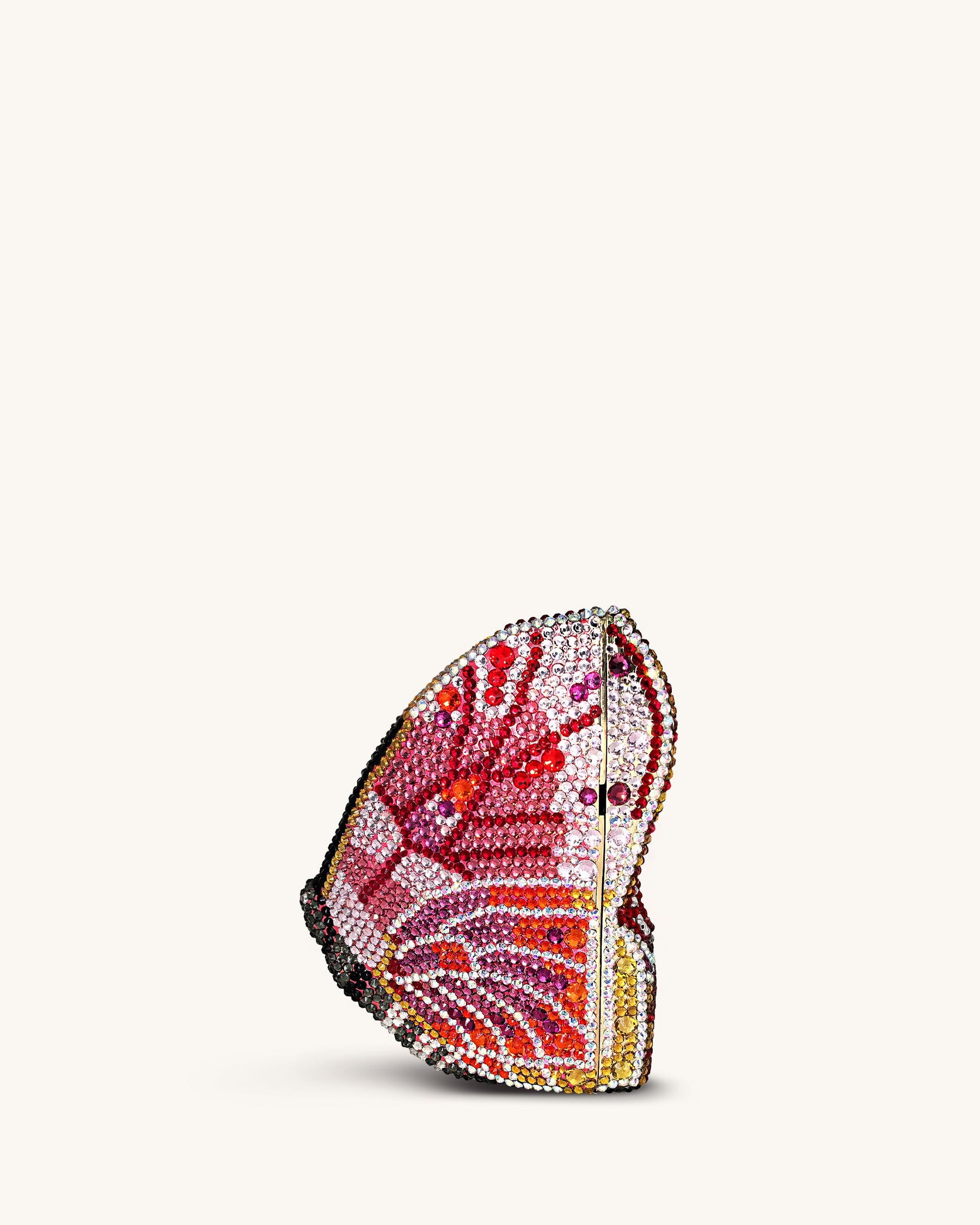 Paisley Crystal Butterfly Clutch - Multicolor