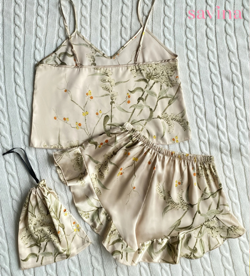 Pijama FlowerLux Champagne