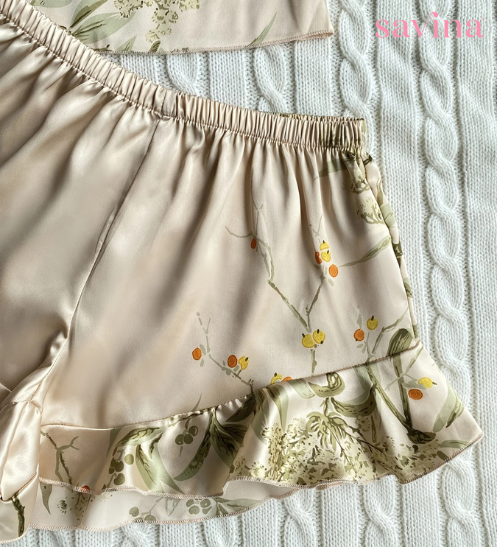 Pijama FlowerLux Champagne
