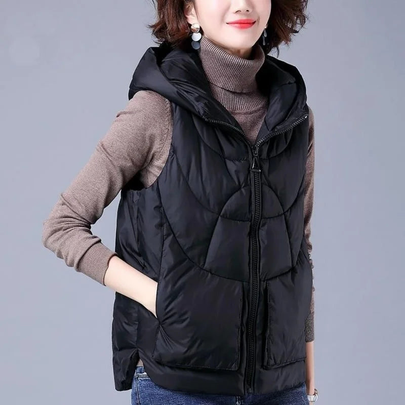 Colete Puffer com Capuz Juliet