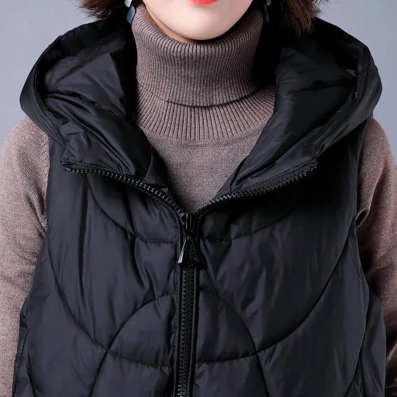 Colete Puffer com Capuz Juliet