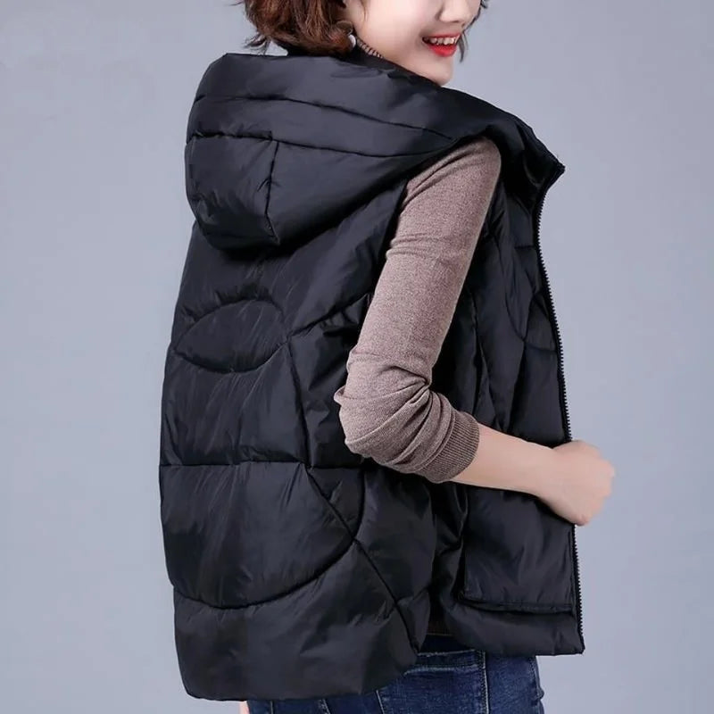 Colete Puffer com Capuz Juliet