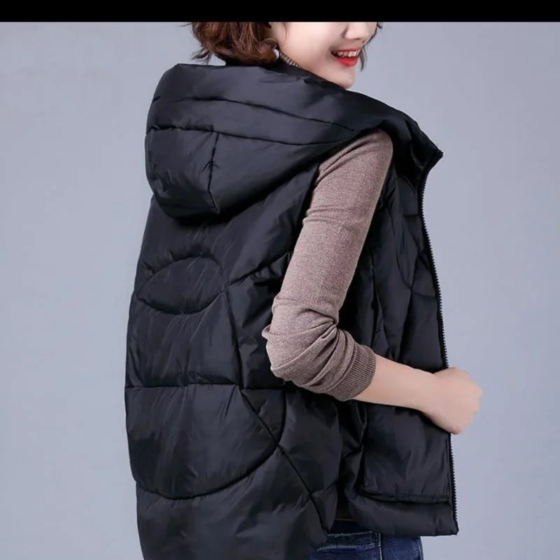 Colete Puffer com Capuz Juliet