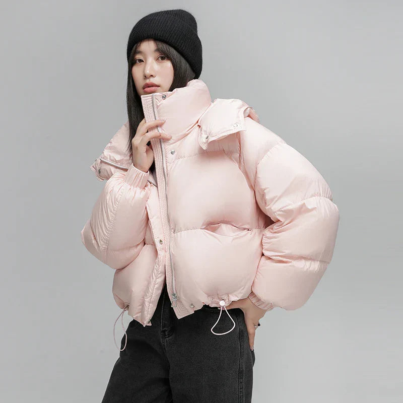 Jaqueta Puffer com Capuz Rebecca