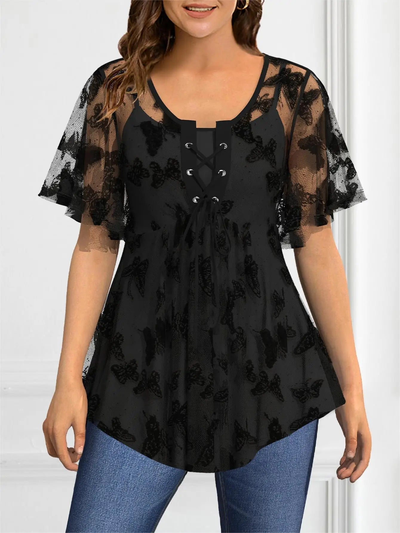 Blusa Plus Size Lauren