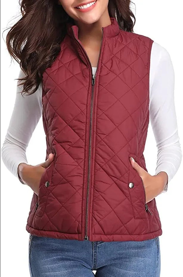 Colete Puffer Gola Mandarim Thea