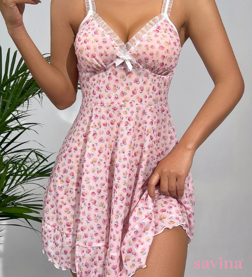 Camisola Lírio Martina™ | Vestido para dormir (Renda)