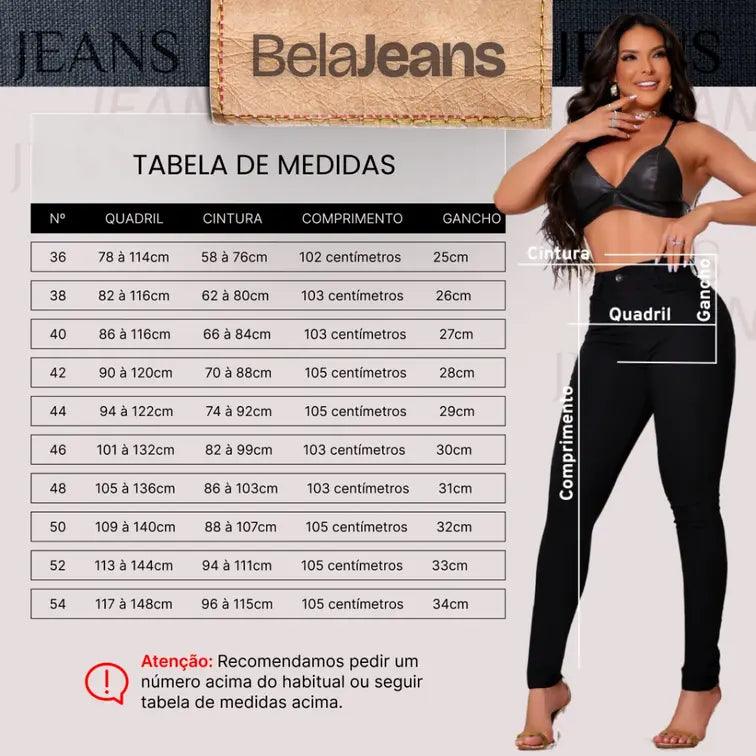 Calça Jeans Skinny Preta Cintura Alta Barra Reta