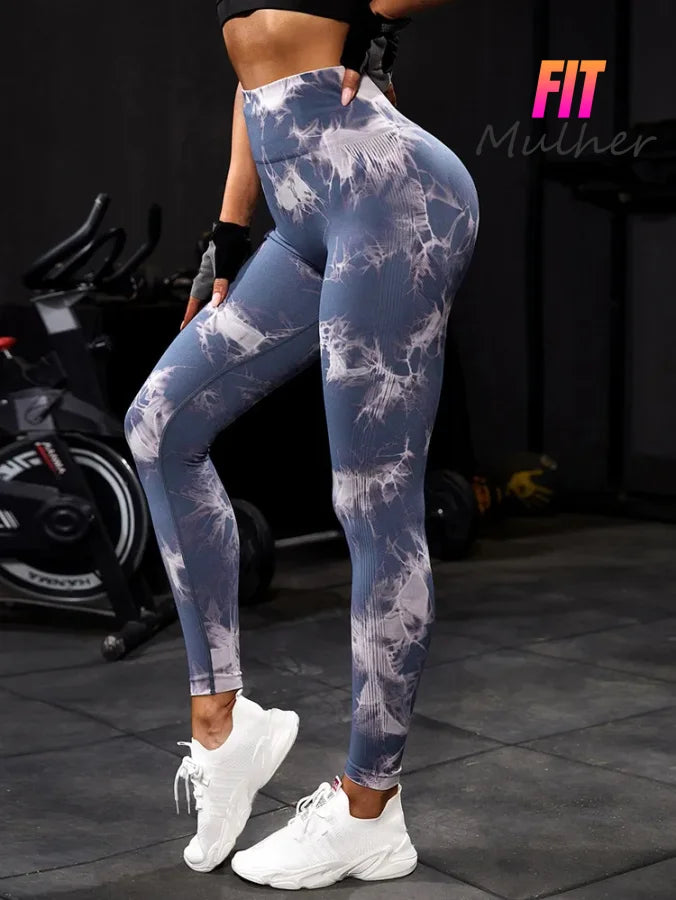 Compre 1 Leve 2: Legging Marmorizada Empina Bumbum