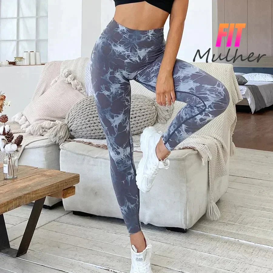Compre 1 Leve 2: Legging Marmorizada Empina Bumbum
