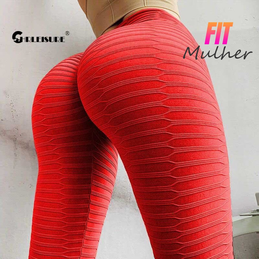 Legging Rendada Transpirável Push Up