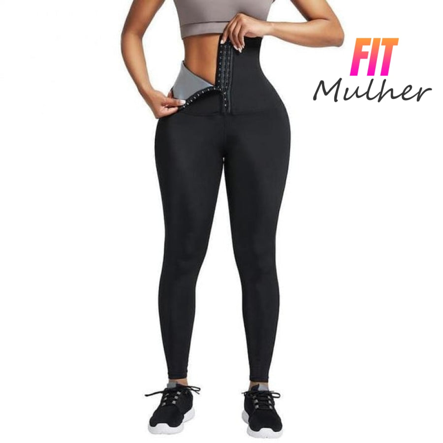 LIQUIDAÇÃO (ÚLTIMO DIA) - Efeito Sauna - FIT MULHER Modela Cintura, Queima Calorias, Famosa Pochete e Ideal para Pós Parto - GARANTIA