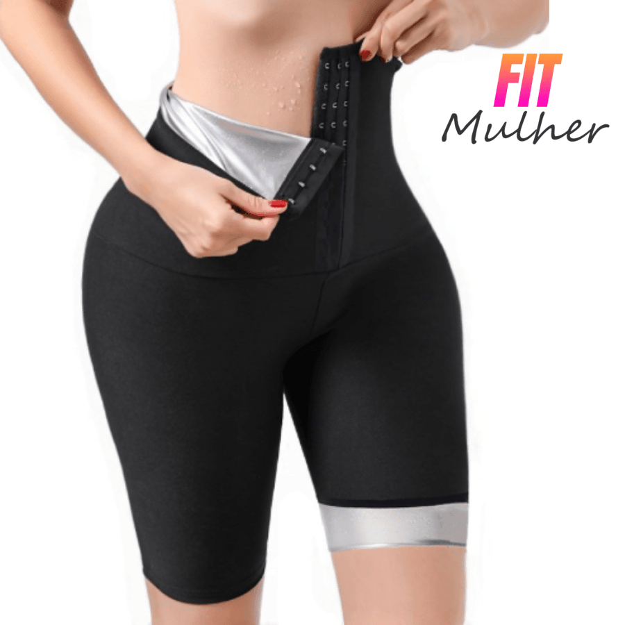 LIQUIDAÇÃO (ÚLTIMO DIA) - Efeito Sauna - FIT MULHER Modela Cintura, Queima Calorias, Famosa Pochete e Ideal para Pós Parto - GARANTIA