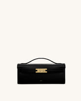 Bria Structured Top Handle Bag - Black