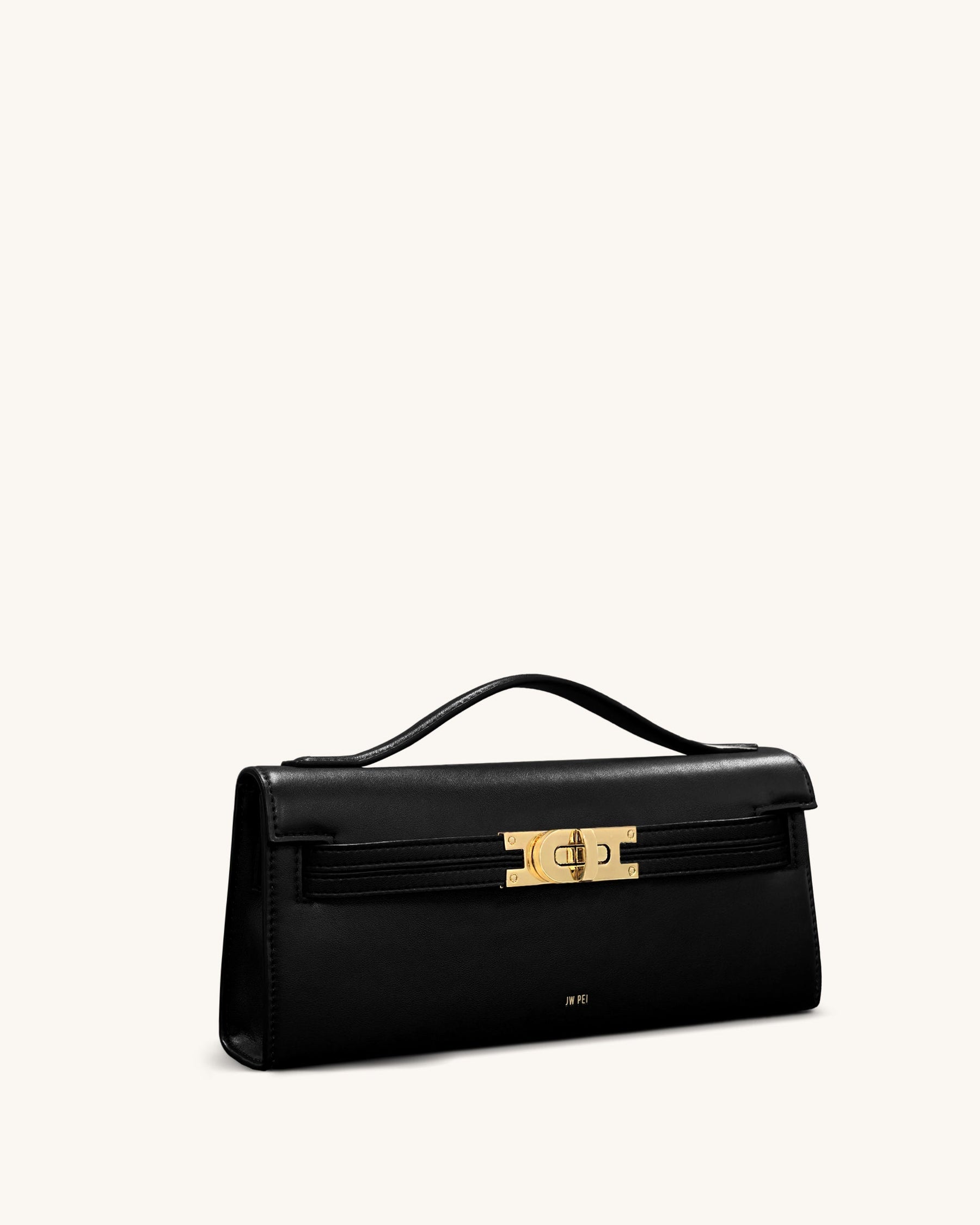Bria Structured Top Handle Bag - Black