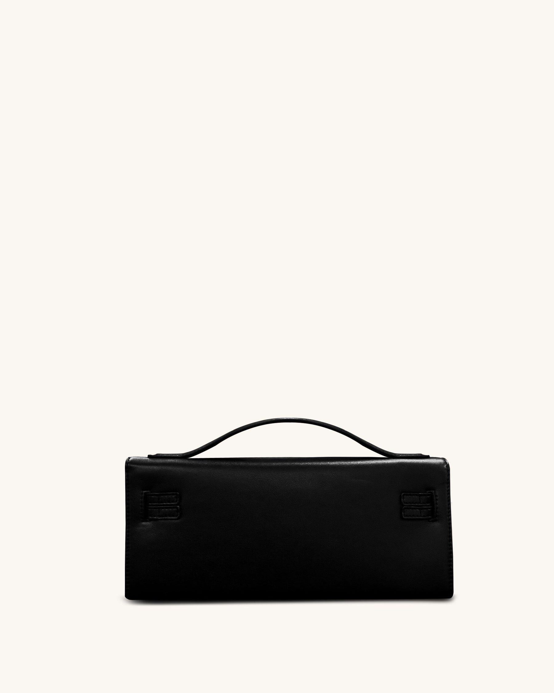 Bria Structured Top Handle Bag - Black