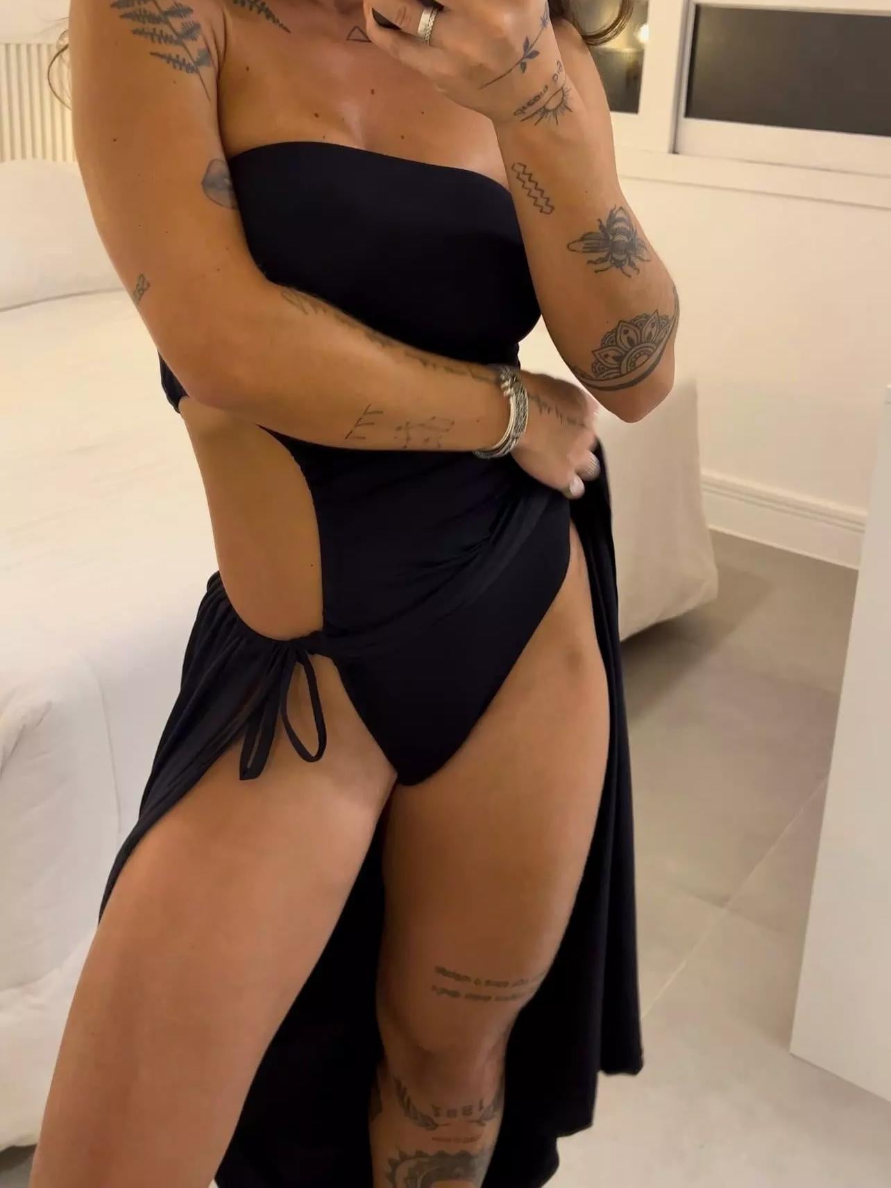 BANDEAU BODYSUIT DRESS  🔥 O vestido que esculpe, seduz e prende olhares.