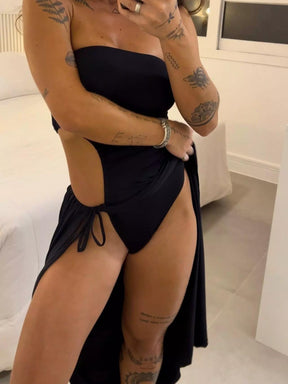 BANDEAU BODYSUIT DRESS  🔥 O vestido que esculpe, seduz e prende olhares.