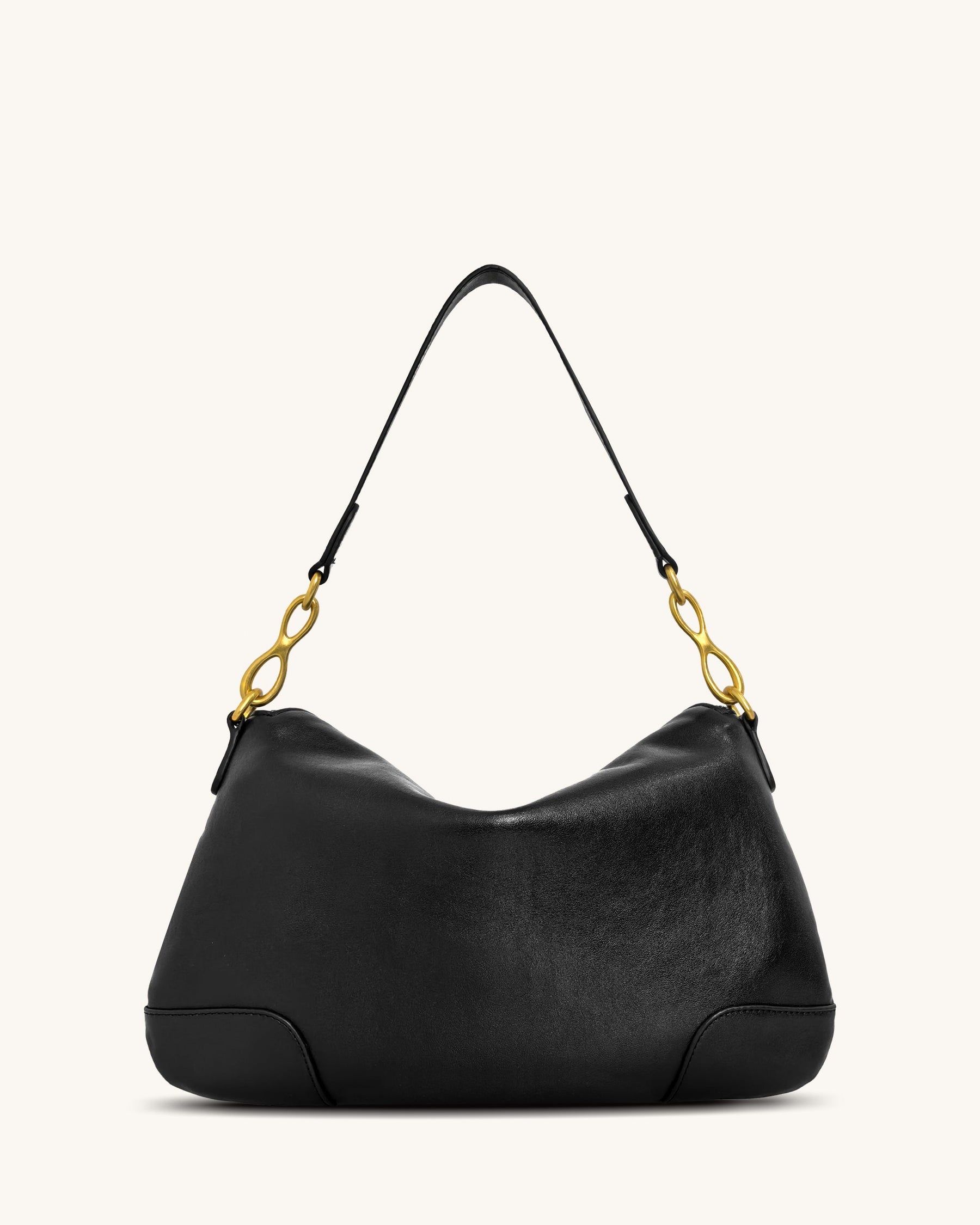 Jayla Charm Shoulder Bag - Black