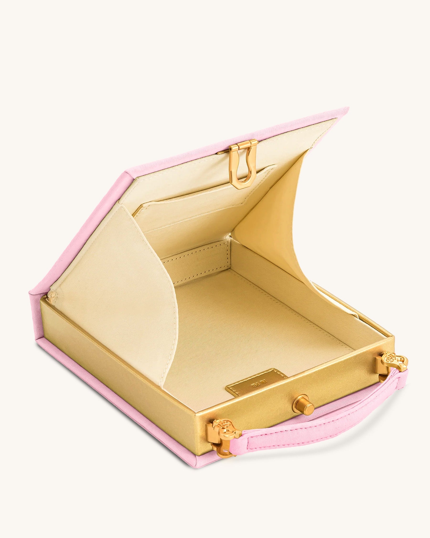 Taya Tabby Cat Pattern Book Shape Clutch Bag - Pink