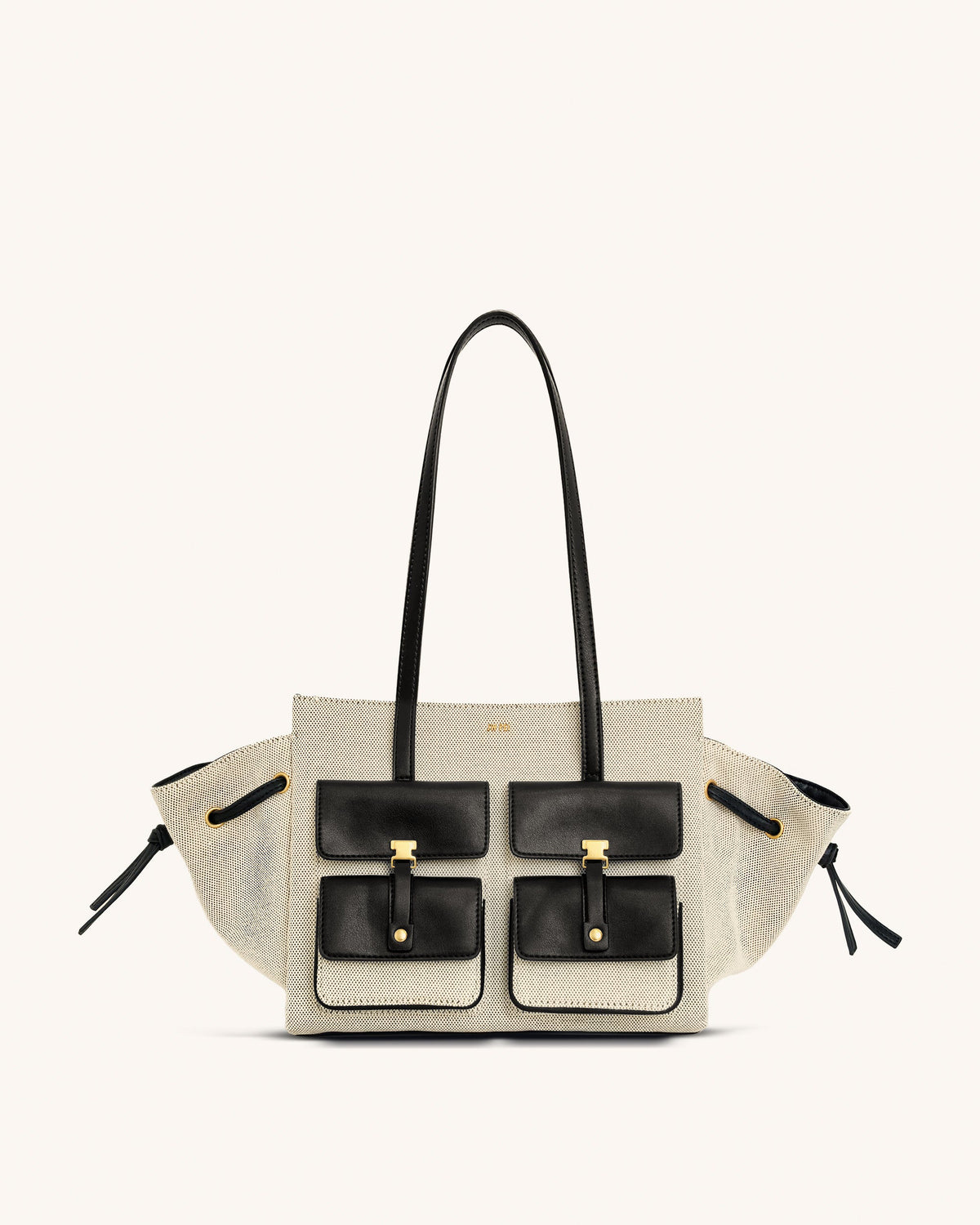 Linda Tote Bag - Black Canvas