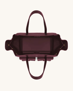 Linda Tote Bag - Deep Burgundy