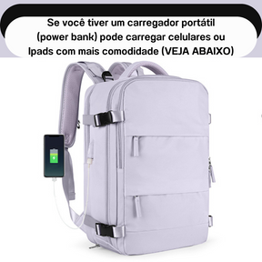 TravelBag Mix - Mochila multifuncional com carregamento USB (aprovada para voo)