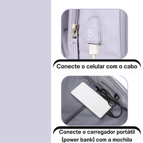 TravelBag Mix - Mochila multifuncional com carregamento USB (aprovada para voo)
