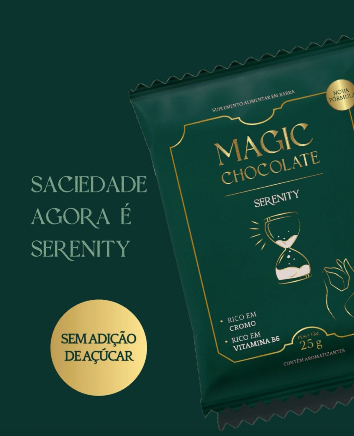Serenity Zero Açúcar - Tablete Unitário de 25g