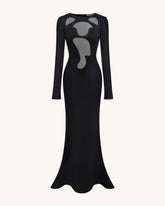 Ava Cutout Bodycon Gown - Black