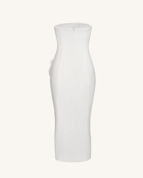 Petal Perfection Cocktail Dress - White