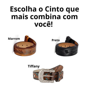 3 em 1  - Fivela + Canivete + Cinto de sua preferência