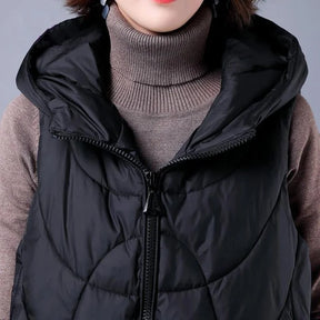 Colete Puffer com Capuz Juliet