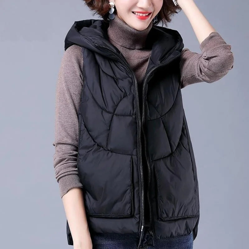 Colete Puffer com Capuz Juliet