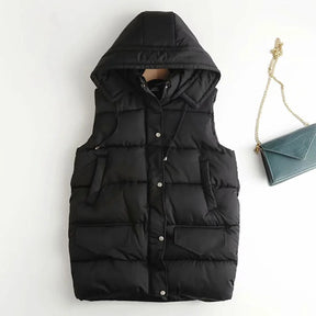 Colete Puffer com Capuz Briella