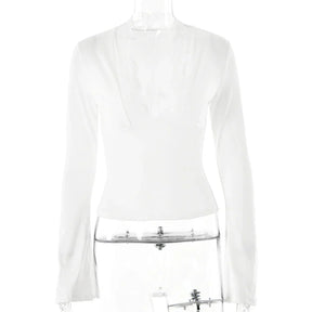 Blusa Decotada de Renda Sara