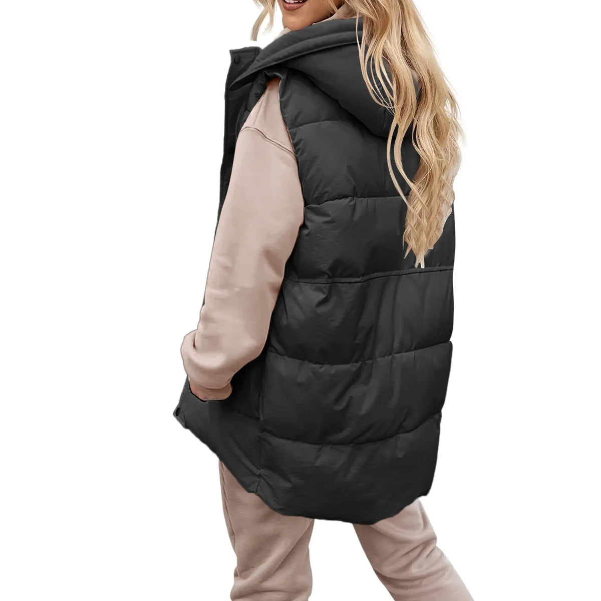 Colete Puffer com Capuz Briella