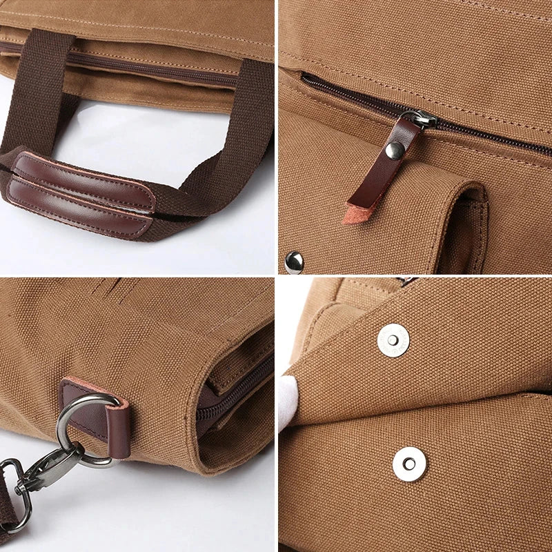 Bolsa Carteiro Masculina em Lona –Tipo Sling Bag, Bolsa de Ombro