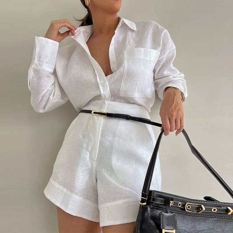Camisa de lapela Sutton