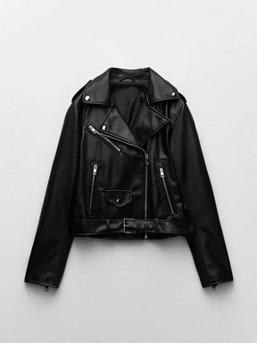 Jaqueta de Couro Outwear Selena