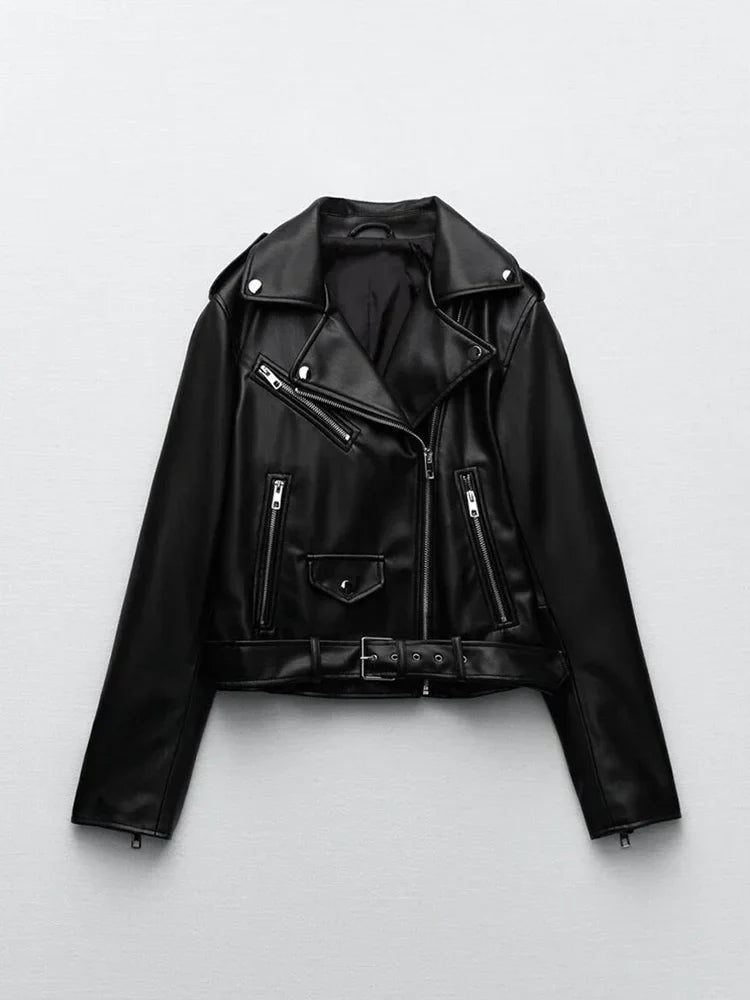 Jaqueta de Couro Outwear Selena