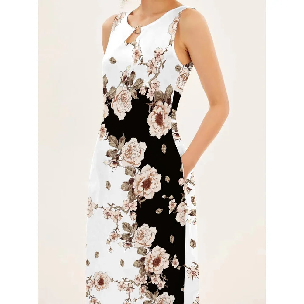 Vestido longo retrô Daniela