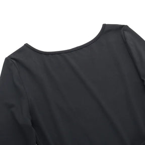 vestido slim de manga comprida Lilly