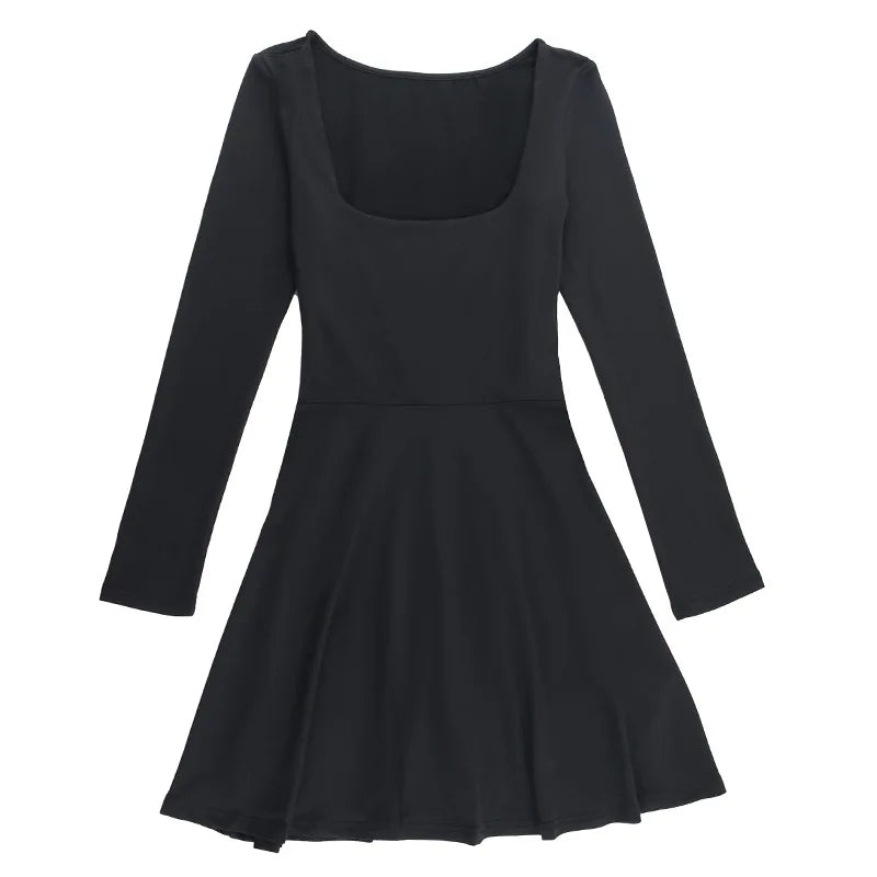 vestido slim de manga comprida Lilly