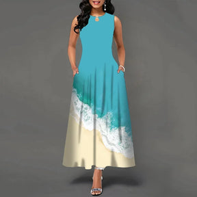 Vestido longo retrô Daniela