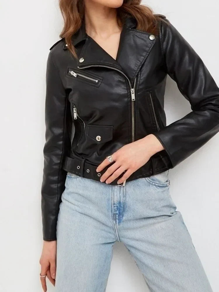 Jaqueta de Couro Outwear Selena