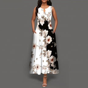 Vestido longo retrô Daniela
