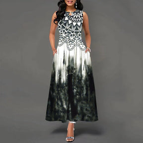 Vestido longo retrô Daniela
