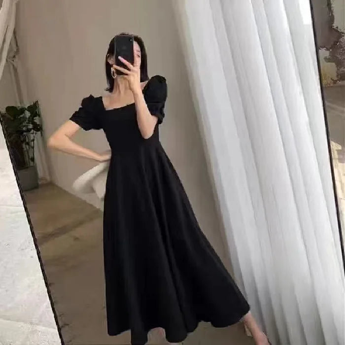 Vestido gola quadrada Alexa
