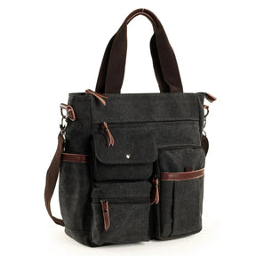 Bolsa Carteiro Masculina em Lona –Tipo Sling Bag, Bolsa de Ombro